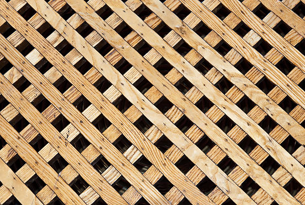 Wooden lattice background