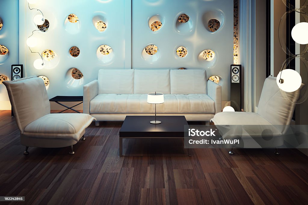 Modern living room with 3D render Sofa with chairs in modern 3d rendered interior focus positioned on chairs(soft DOF)http://i290.photobucket.com/albums/ll267/IvanWuPI/newlbx/Livingroom1.jpg Elegance Stock Photo