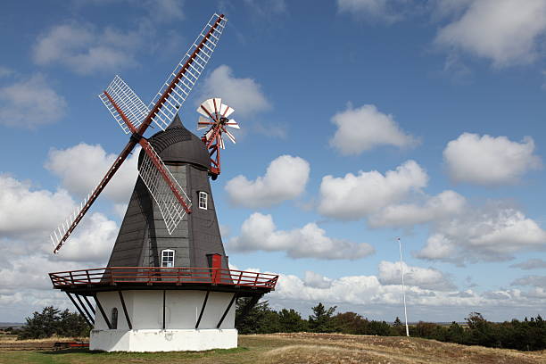 istock Dutch type windmill in Denmark dating from the 19th century 182243148