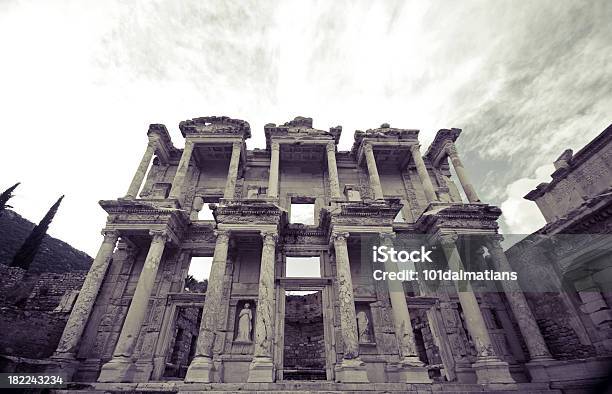 Ephesus Celsus Library Turkey Stock Photo - Download Image Now - Anatolia, Ancient, Ancient Civilization