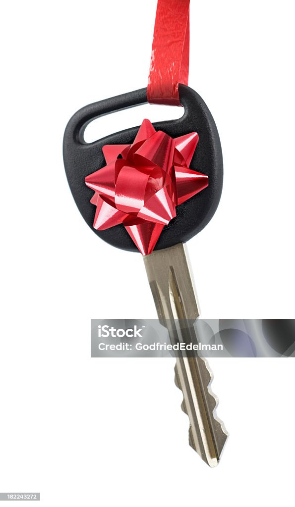 Car Present Car present. Isolated on white. Car Key Stock Photo