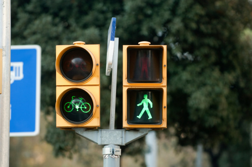 Pedestrain and bicycle  traffic lights