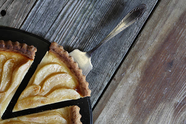 Pear tart. stock photo