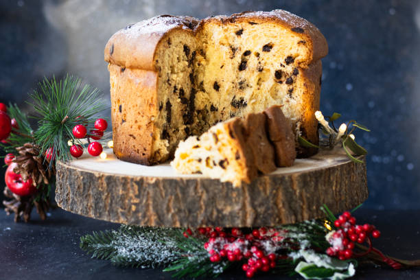 istock Panettone, italian Christmas cake. 1822448964