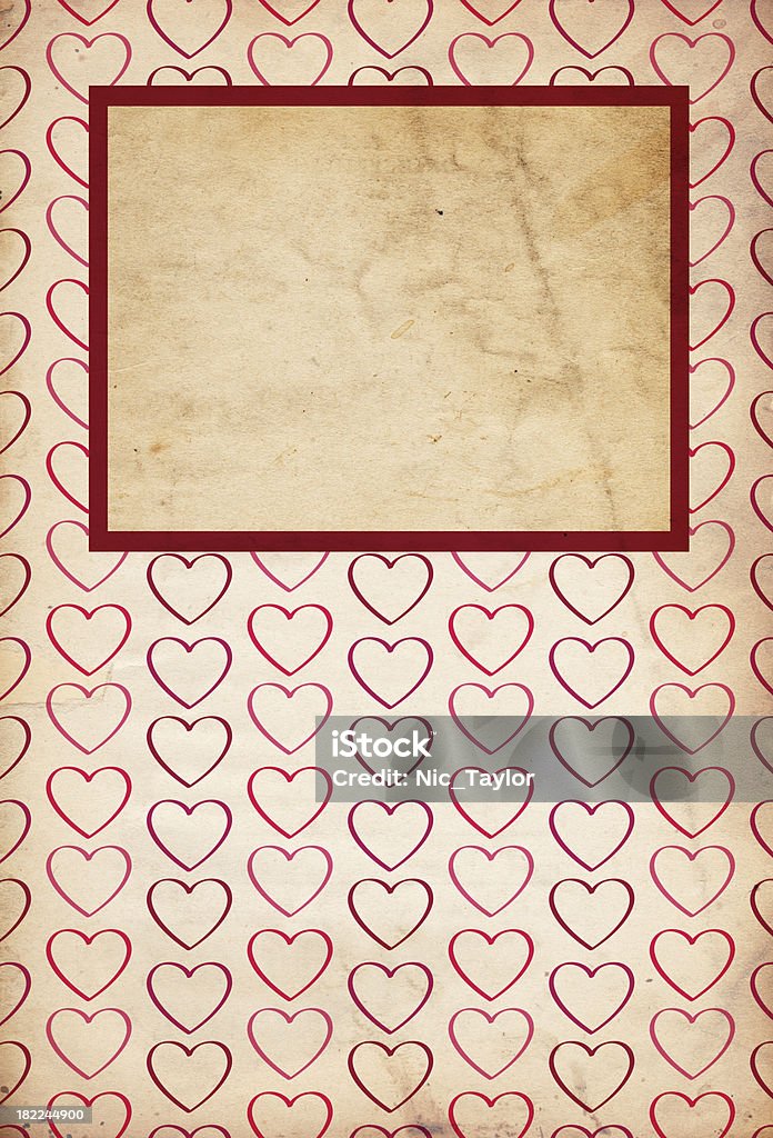 Valentine Background; XXXL Hearts "Image of an old, grungy piece of XXXL paper with a retro-looking valentine's pattern overlayed on top. Great valentine's backround file/design element. See more quality images like this one in my portfolio.While you're here, why not leave a rating for this file and for some of the other work in my portfolio" Art Stock Photo