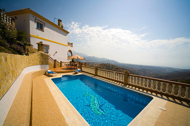istock Luxury holiday vacation villa with private swimming pool 182244938
