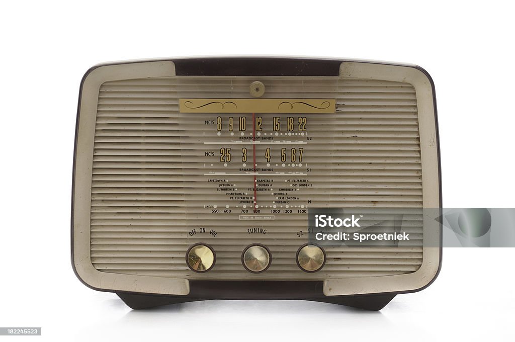 radio retrò 1 - Foto stock royalty-free di Composizione orizzontale