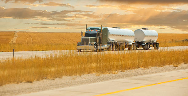 fuel truck stock photo