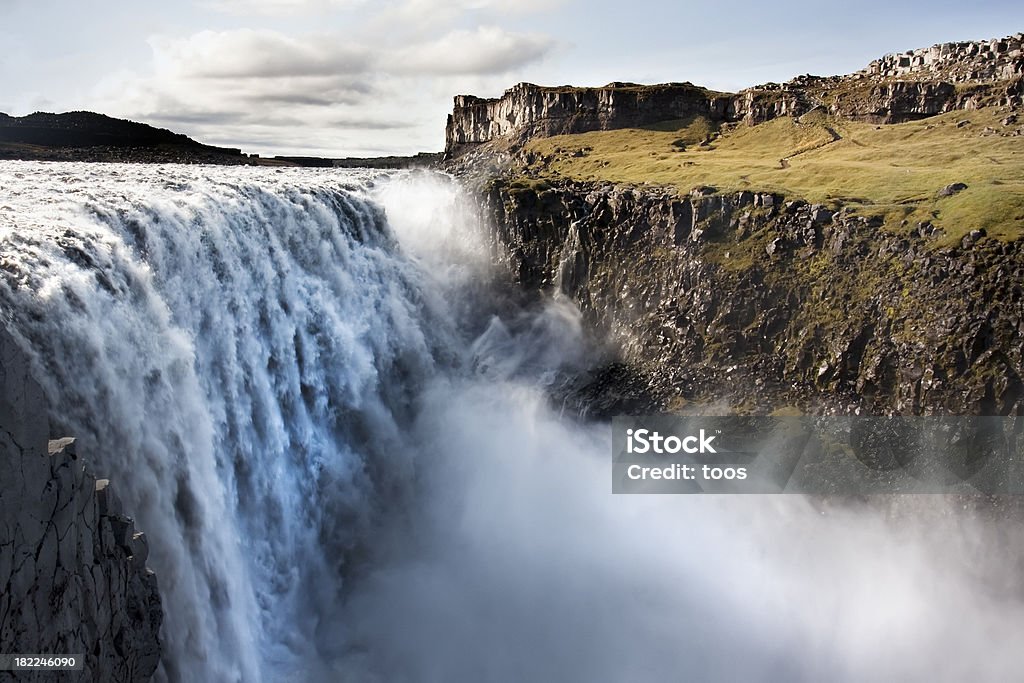 Quedas de água Dettifoss na Islândia - Royalty-free Cascata Foto de stock