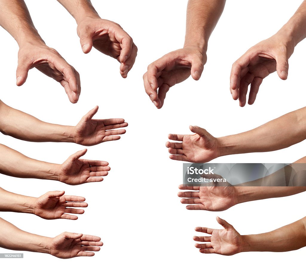 Maschile mani e braccia - Foto stock royalty-free di Mano umana