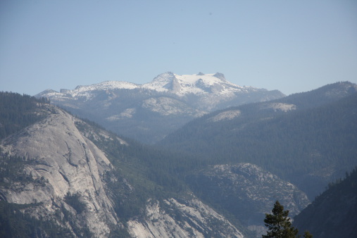 Mount Hoffman in Yosemite National Park in May.