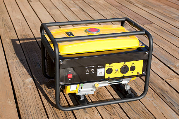 Portable Electric Generator "Gasoline powered, 4000 watt, portable electric generator. Be ready when the electric goes out!Please also see:" generator stock pictures, royalty-free photos & images