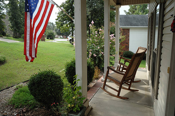 American Front Porch stock photo