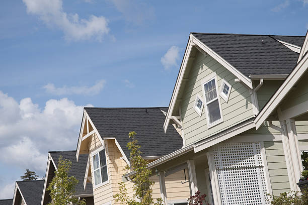 istock Row of cottage homes. 182247619