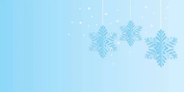 Vector illustration of Vector abstract background design with a winter theme.