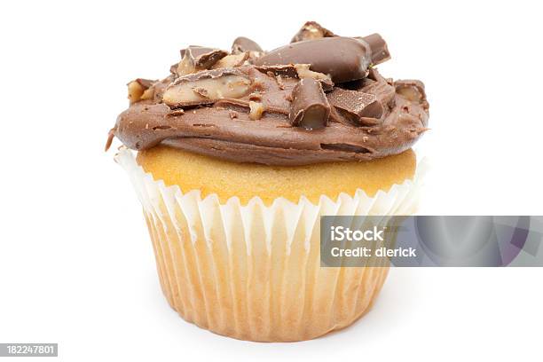 Foto de Cupcake De Chocolate E Muffin Com Cobertura De Caramelo e mais fotos de stock de Alimentação Não-saudável