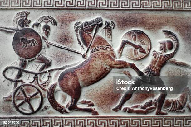 Grecki Rydwan - zdjęcia stockowe i więcej obrazów Grecja - Grecja, Koń, Kultura grecka