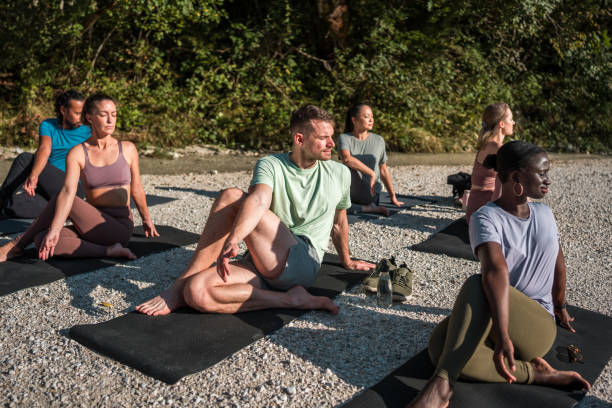 istock Outdoor Yoga with Diverse Participants 1822481936