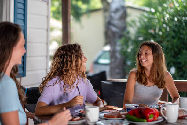istock the family is having breakfast together and talking 1822482540