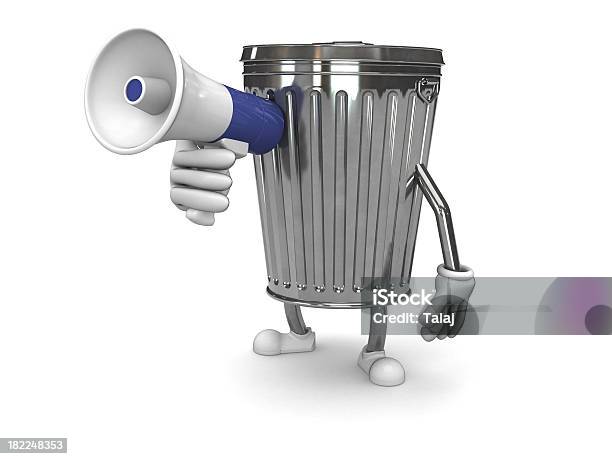 Trash Stock Photo - Download Image Now - Advertisement, Announcement Message, Can