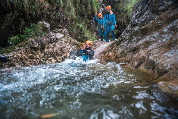istock Diverse Friends Canyoning and Jumping into Water 1822483662