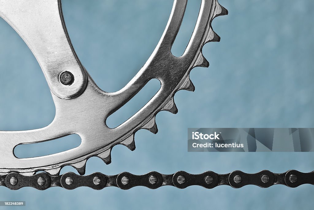 Chainring auf einem Fahrrad - Lizenzfrei Fahrradkette Stock-Foto