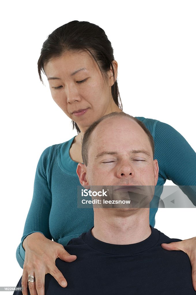 Peitoral estendem-série Cadeira de Massagem - Royalty-free Adulto Foto de stock