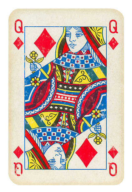 istock Queen Of Diamonds Isolated (clipping path) included 182248894