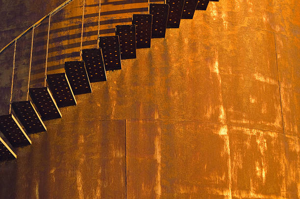 istock Oil tank staircase 182249427