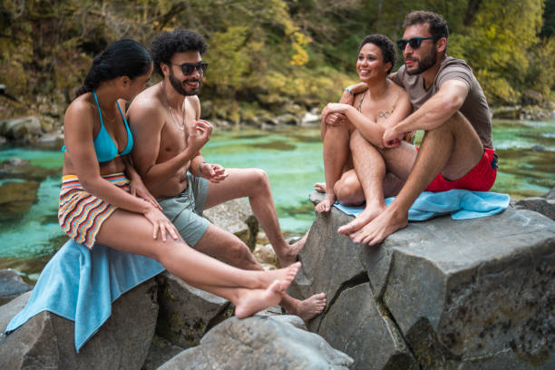 istock Handsome Multi-Ethnic People In A Scenic Natural Landscape 1822494402