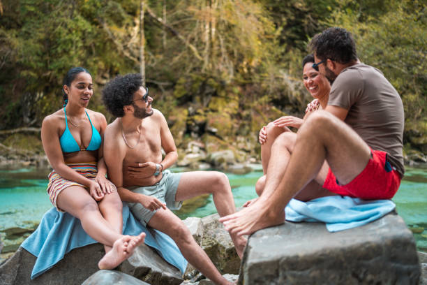 istock Handsome Mixed Race People Socialising In Nature 1822494580