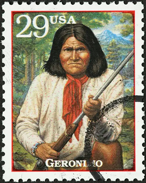 "Geronimo, Comanche Indian in the old west."