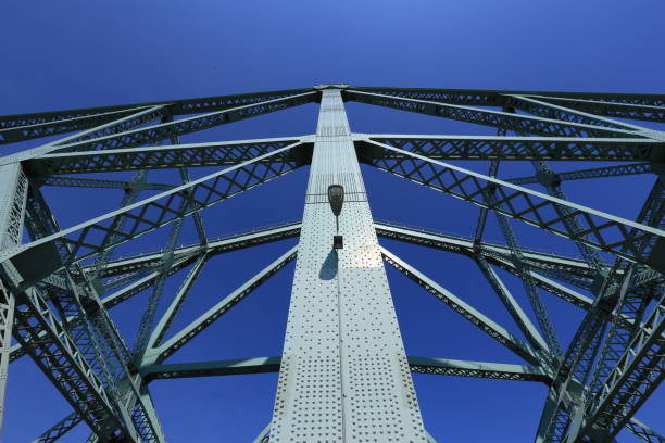 upper steel construction of pont Jacques-Cartier bridge