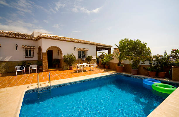 istock Luxury holiday vacation villa with private swimming pool 182249847
