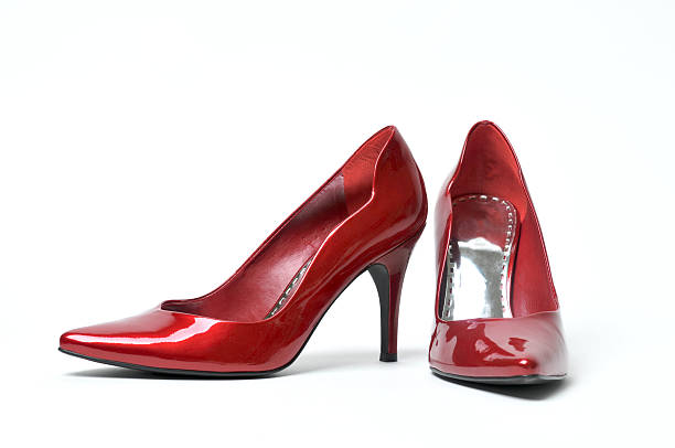 istock Red High-Heeled Women's Shoes 182250131