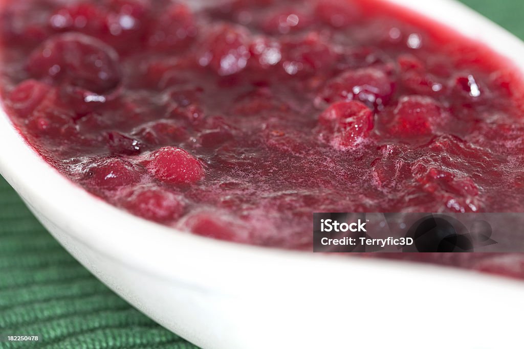 Molho de Cranberry Close-Up - Foto de stock de Acompanhamento royalty-free