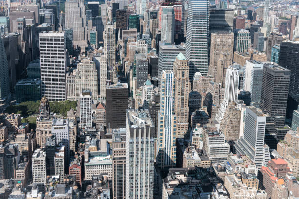 istock Midtown manhattan, aerial view 1822511170