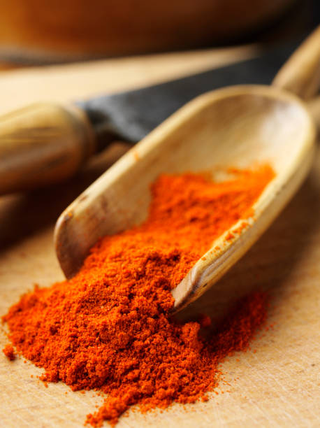 istock Paprika on a Wooden Board 182251944