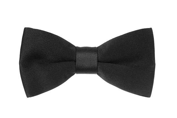Black Bow Tie stock photo