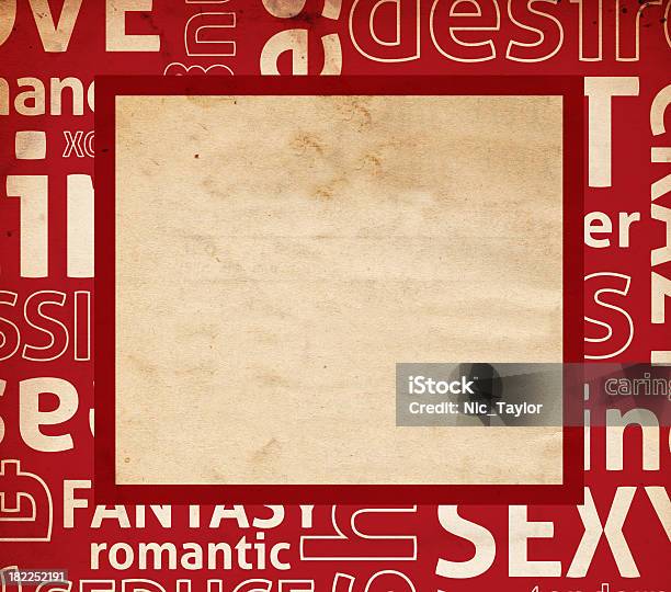 Valentine Palavra De Papel - Fotografias de stock e mais imagens de Amor - Amor, Antigo, Antiguidade