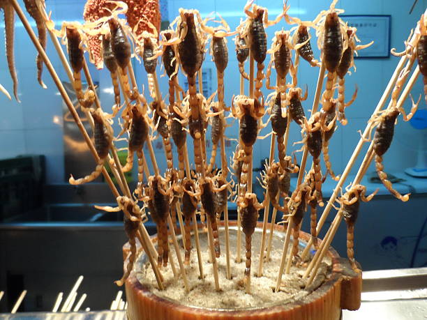 istock Selling scorpions as snack in Beijing, China 182253241