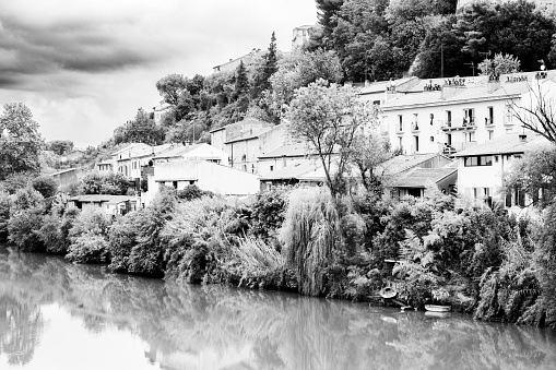 Orb River at Beziers in Southern France.