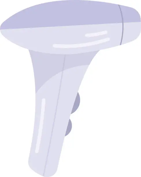 Vector illustration of Photoepilator Device For Depilation