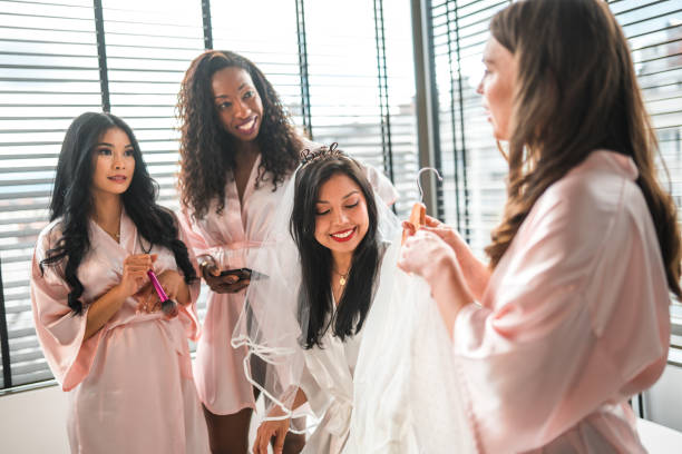 istock Bachelorette Fun with Diverse Friends 1822568959