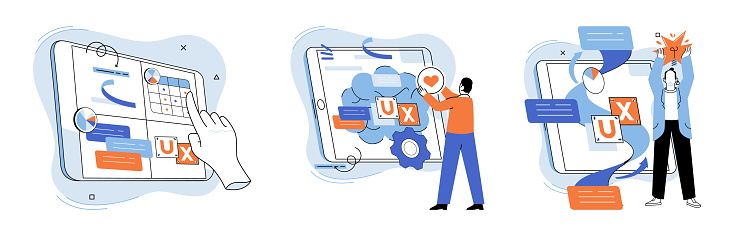 Application Testing Metaphor Vector Software Testing Broom That Sweeps ...