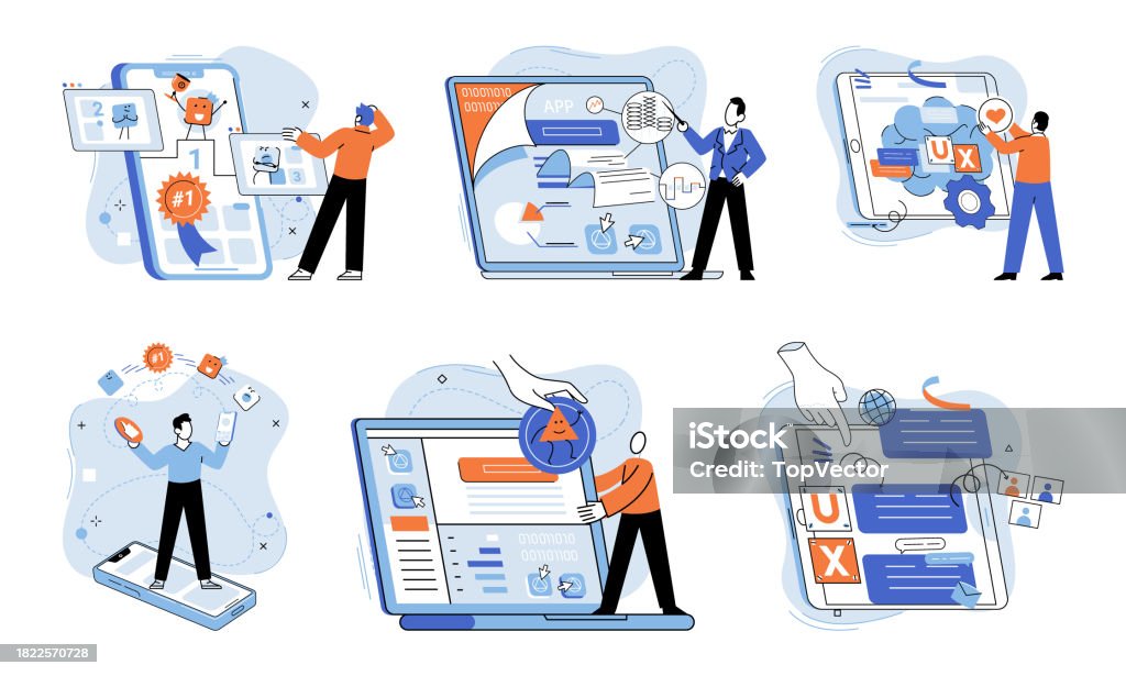 Application Testing Metaphor Vector App Test Litmus Paper Of Apps ...