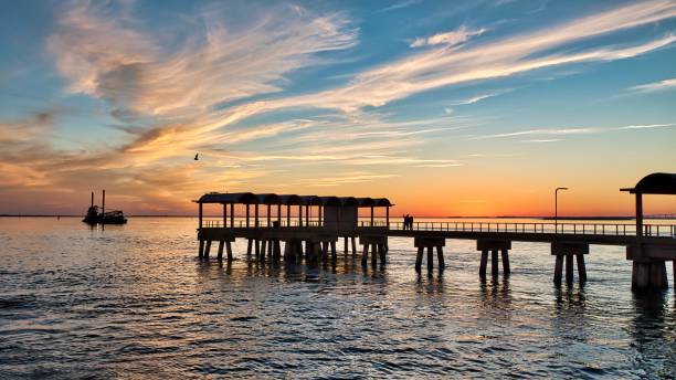 istock Sunset on the Fishing Pier 1822585910