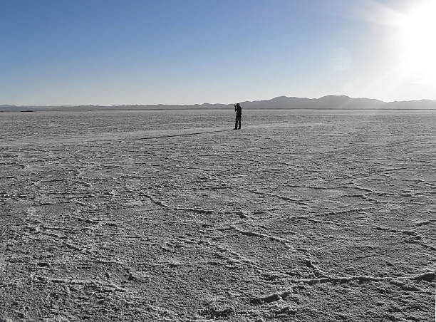 istock Making photos in the salt desert. 182258783