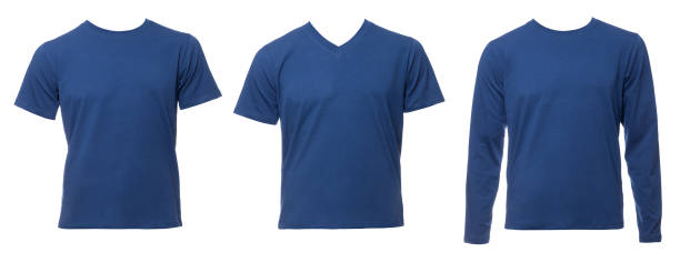 istock Blue tee of various types on mannequin isolated 1822601377