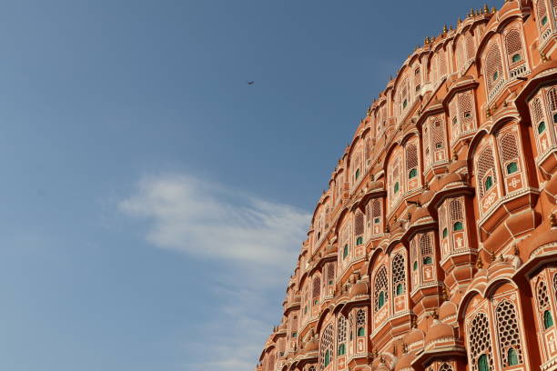 Hawa Mahal (Palace of winds / palais des vents) on the city of Jaipur, in  Rajasthan, in India